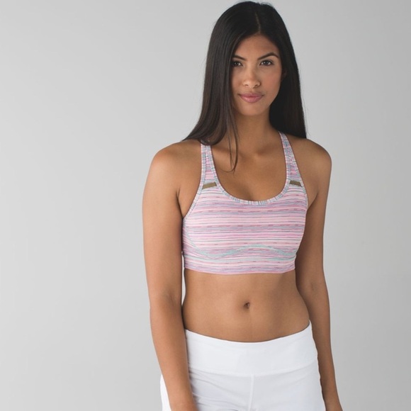 Women’s Lululemon Sweaty Or Not Sports Bra II Strappy Reflective Size 4 - Picture 2 of 16